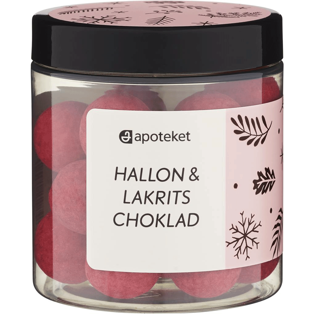 Apotekets Raspberry Licorice Chocolate - 140 grams