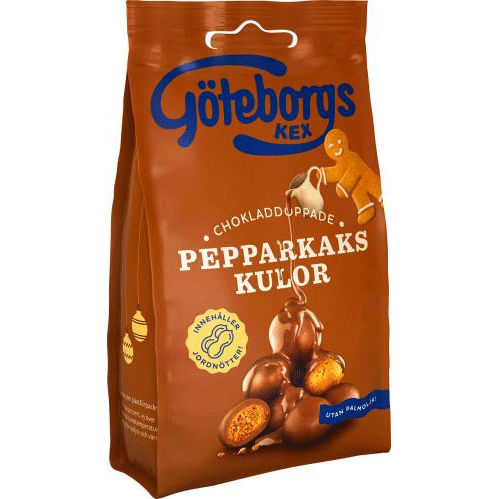 Göteborgs Kex Chocolate Dipped Gingerbread Balls - 120 grams