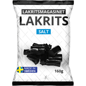 Liquirizia salata Lakritsmagasinet - 160 grammi