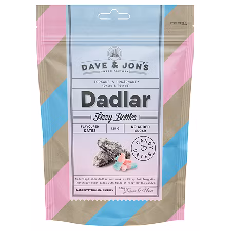 Dave & Jon's Dates, Fizzy Bottle flavour - 125 grams