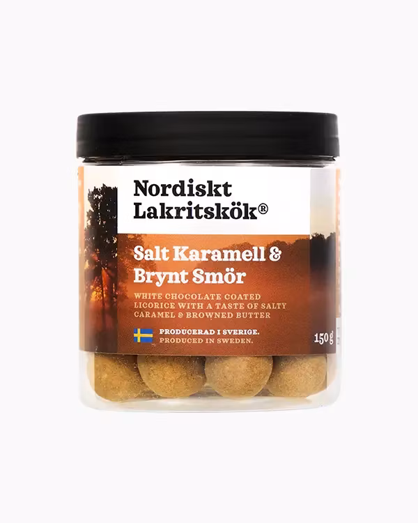 Nordiskt Lakritskök Caramelo Salado y Mantequilla Dorada - 150 gramos