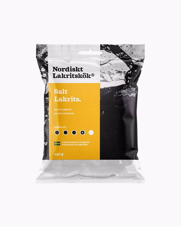 Regaliz salado Nordiskt Lakritskök - 150 gramos