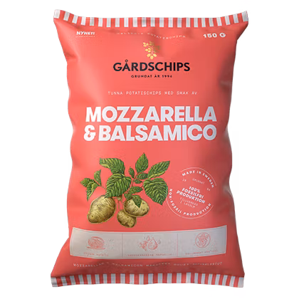Gårdschips Mozzarella & Balsamico, Edición limitada - 150 gramos