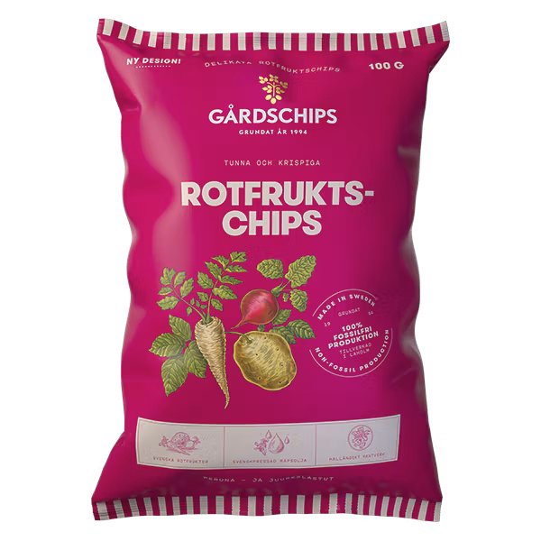 Chips di verdure a radice Gårdschips - 100 grammi