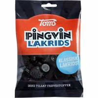 Toms Penguin Licorice - 110 grams