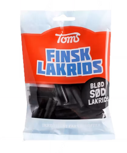 Regaliz finlandés Toms - 130 gramos