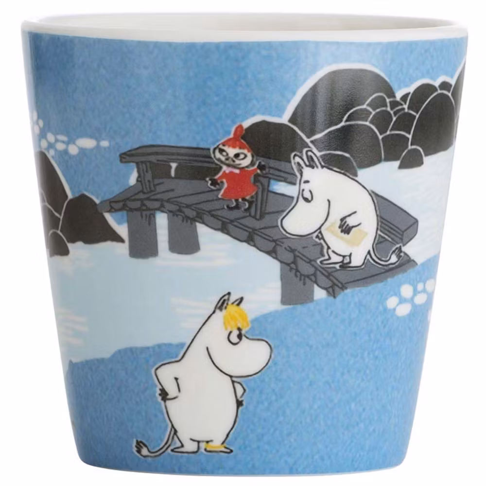 Mug Moomin "Forêt et lac", bleu - 84 grammes