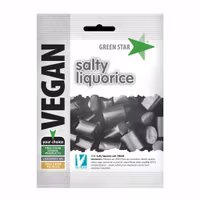 Green Star Vegan Salty Liquorice - 80 grams