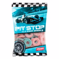 Grahns Pit Stop, Fizzy Wheels - 120 grams