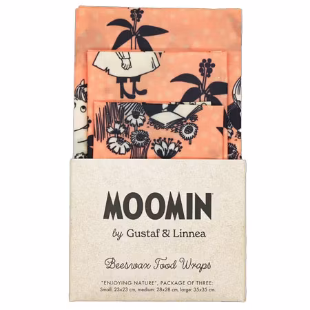 Gustaf & Linneas x Moomin Beeswax Cloth, "Enjoying Nature"