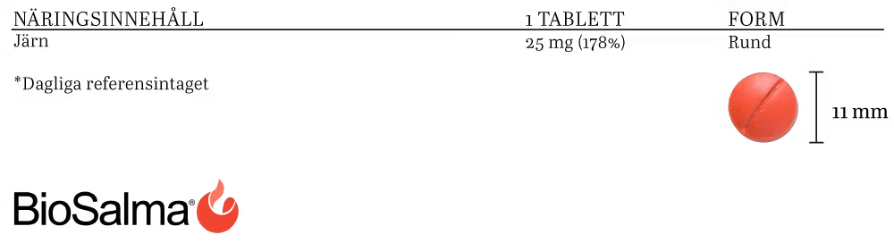 BioSalma Iron chelate - 120 tablets