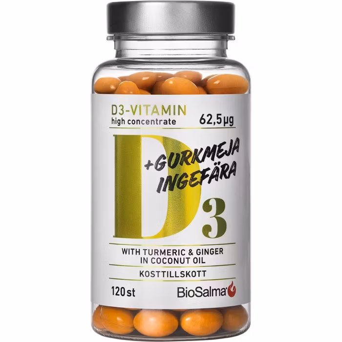 BioSalma D3 62,5µg + Curcuma Zenzero - 120 capsule