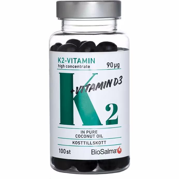 BioSalma K2 90µg + vitamina D3 25µg - 100 capsule