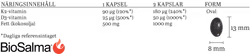 BioSalma K2 90µg + vitamin D3 25µg - 100 capsules