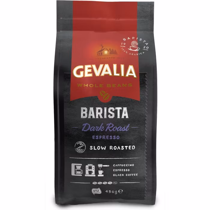 Gevalia Barista Dark Roast, ganze Bohnen - 450 Gramm