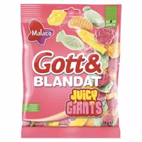 Malaco Gott & Blandat Juicy Giants - 170 grams