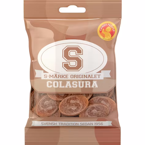 S-märke Sour Cola - 80 grammes