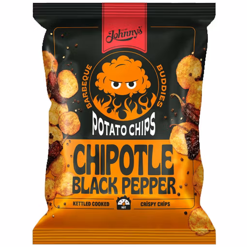Johnny's Chips Chipotle Zwarte Peper - 150 gram