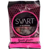 Svart Af Hälsingborg "Kyssta Grodor" Raspberry & Salmiak - 150 grams