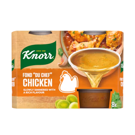 Knorr Fond Du Chef Concentrato di brodo di pollo - 8x24 grammi