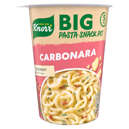 Knorr Big Pasta Snack Pot, Carbonara - 92 Gramm