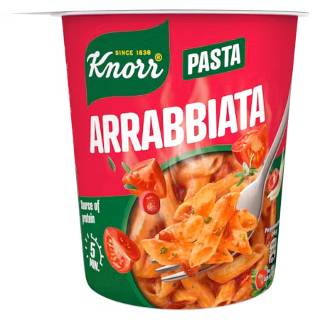 Knorr Pasta Snack Pot, Arrabiata - 66 grammi