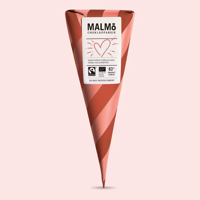 Malmö Chokladfabrik "Kärleksstruten" Raspberry 54% - 90 grams