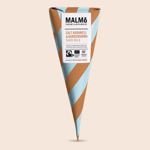 Malmö Chokladfabrik Salted Caramel & Cardamom 55% - 90 grams