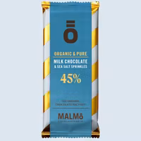 Malmö Chokladfabrik Milk Chocolate & Sea Salt Sprinkles 45% - 55 grams