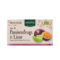 Fredsted eco black tea with passion fruit & lime - 16 bags