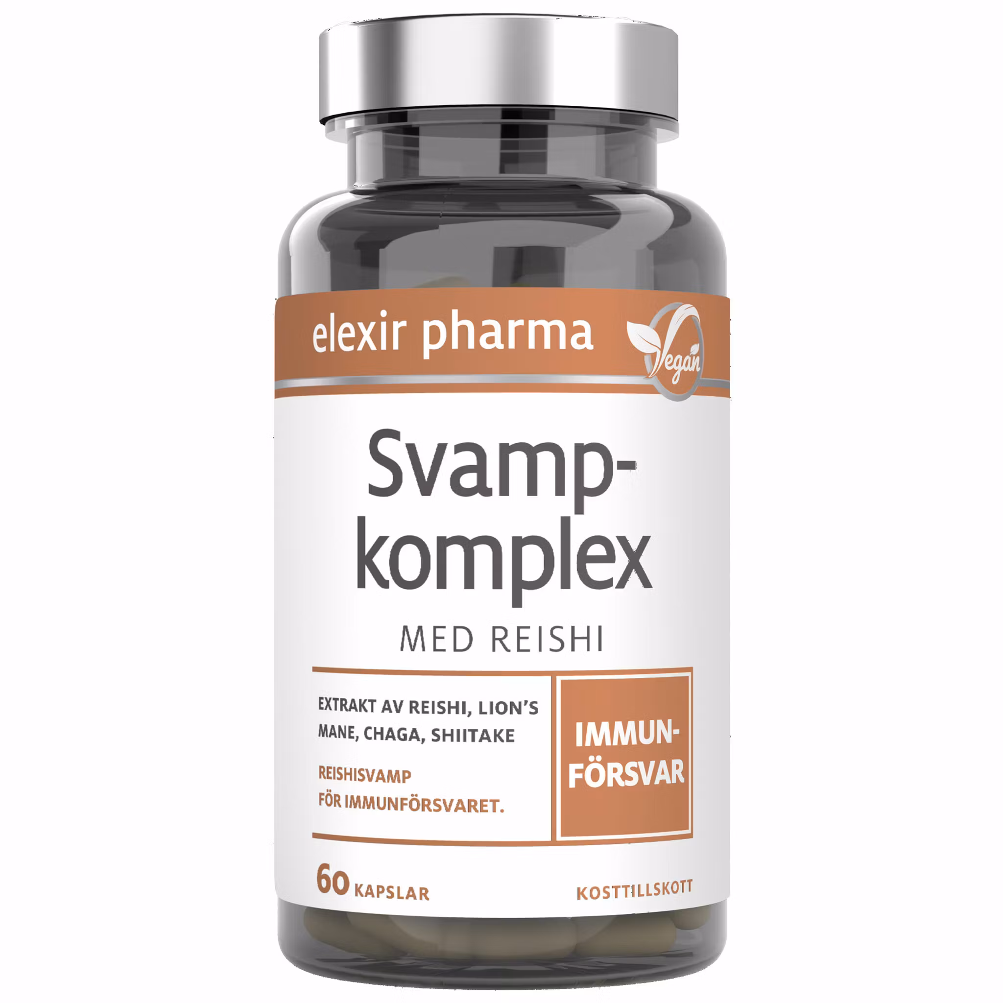 Elexir Pharma Complesso di funghi con Reishi - 60 capsule