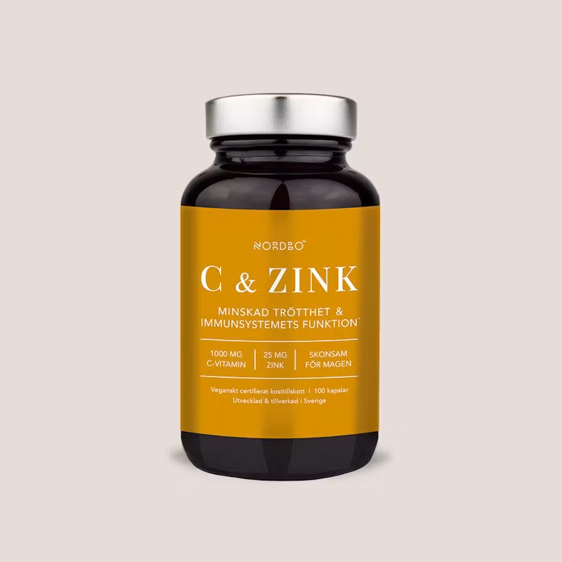Nordbo Vitamin C & Zinc - 100 capsules
