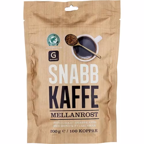 Garant Instantkaffee, mittlere Röstung - 200 Gramm