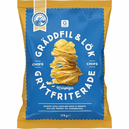 Garant Kettle Chips Panna Acida E Cipolla - 175 grammi