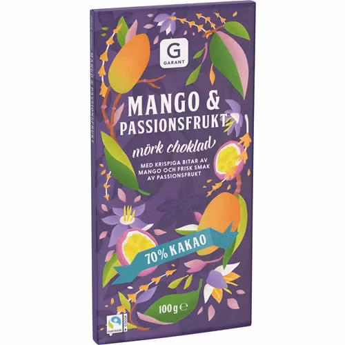 Garant Ciemna Czekolada, Mango i Marakuja - 100 gramów