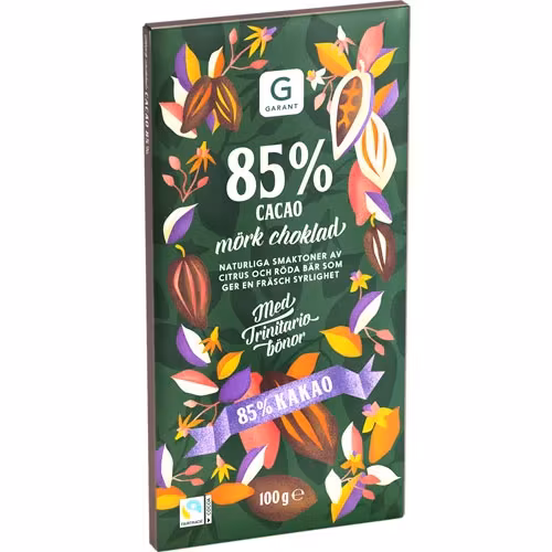 Garant Dark Chocolate, 85% - 100 grams