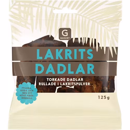 Garant Lakritzdatteln – 125 Gramm