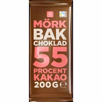 Garant Dark Baking Chocolate 55% - 200 grams