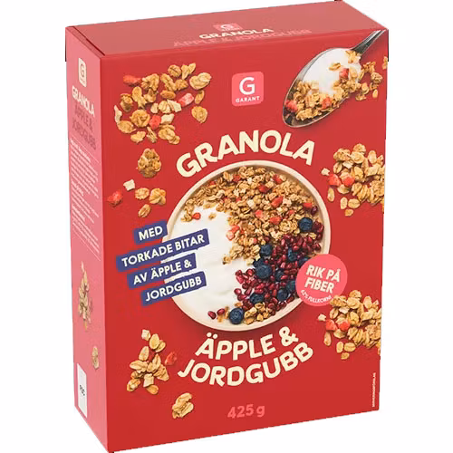 Garant Granola, Apple & Strawberry - 425 grams