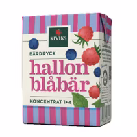 Kiviks Berry Drink, Raspberry & Blueberry Concentrate - 2 dl