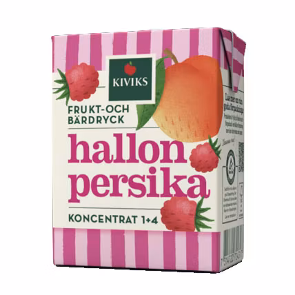 Kiviks Himbeer-Pfirsich-Getränkekonzentrat - 2 dl