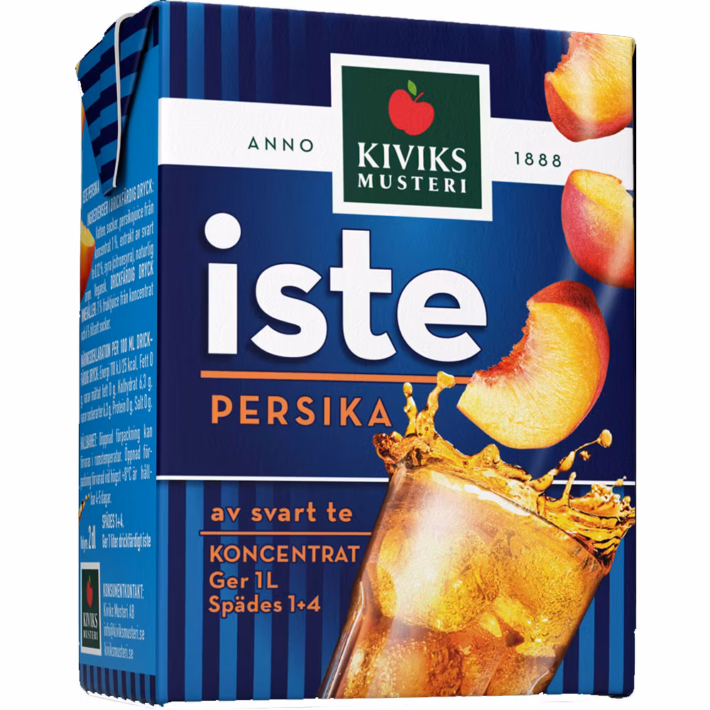 Thé glacé Kiviks, concentré de pêche - 2 dl