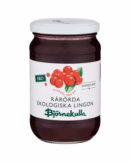 Björnekulla Organic Raw Stirred Lingonberry - 400 grams