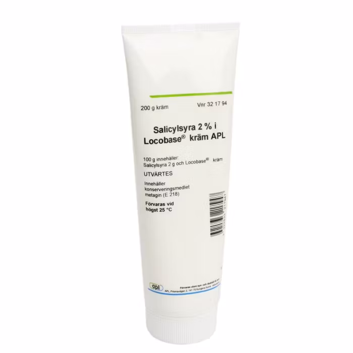 Salicylic acid in Locobase cream APL, cream 2% - 200 gr
