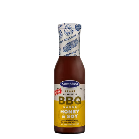 Salsa Barbacoa Santa María Miel y Soya - 350 gramos