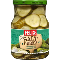 Felix Sliced "Saltgurka", pickled cucumber - 700 grams