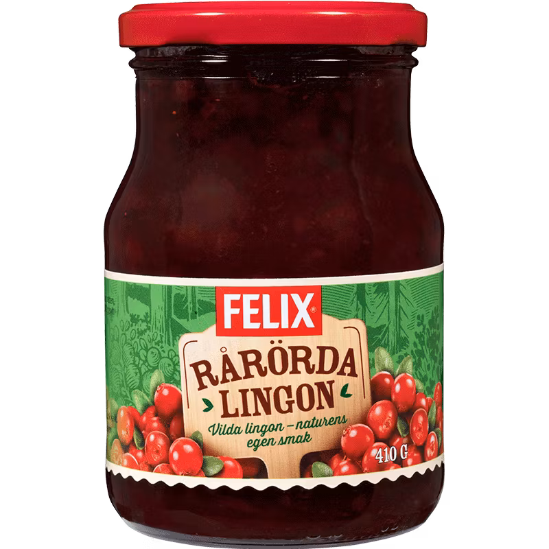 Arándanos rojos Felix "Rårörda" (crudos revueltos) - 400 gramos