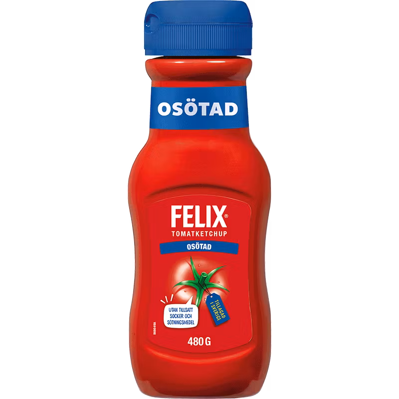 Felix Ketchup, Sugar-free - 480 grams