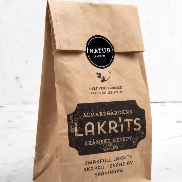 Regaliz natural de Almaregården - 150 gramos