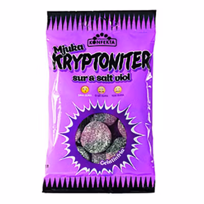 Konfekta "Kryptoniter", violette douce - 65 grammes